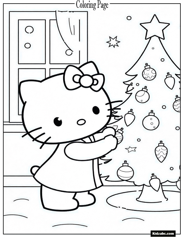 Hello Kitty Coloring Pages