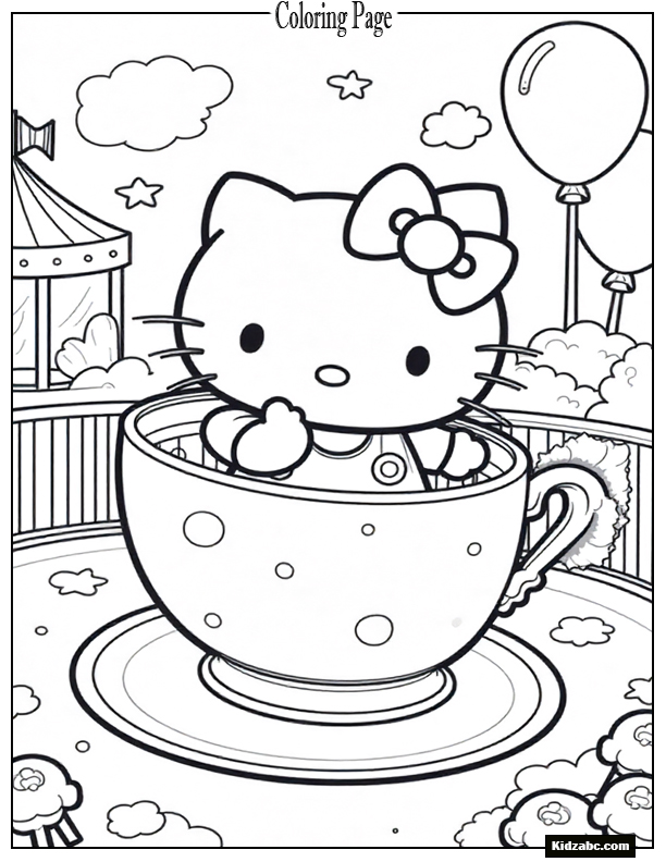 Hello Kitty Coloring Pages