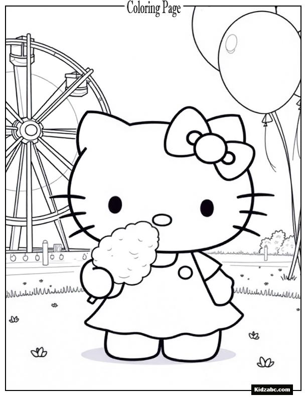 Hello Kitty Coloring Pages