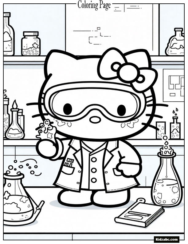 Hello Kitty Coloring Pages