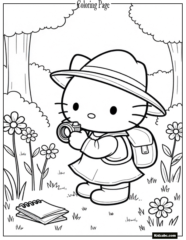 Hello Kitty Coloring Pages