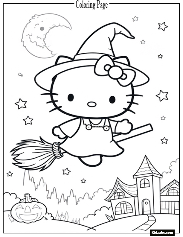 Hello Kitty Coloring Pages