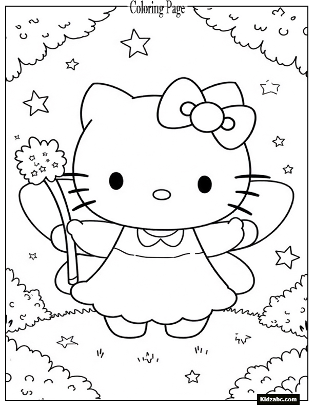 Hello Kitty Coloring Pages