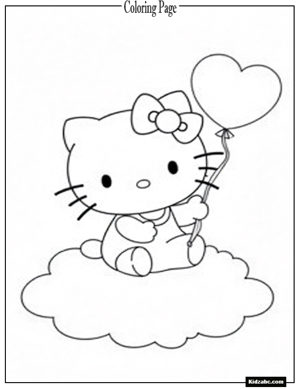 Hello Kitty Coloring Pages