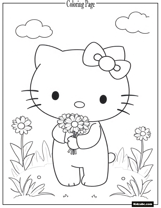 Hello Kitty Coloring Pages