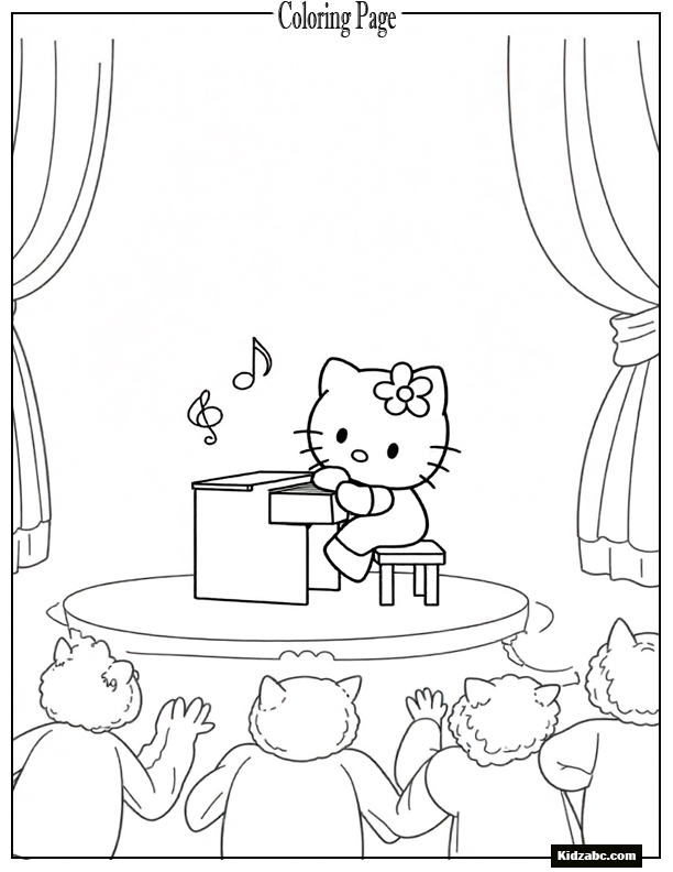 Hello Kitty Coloring Pages