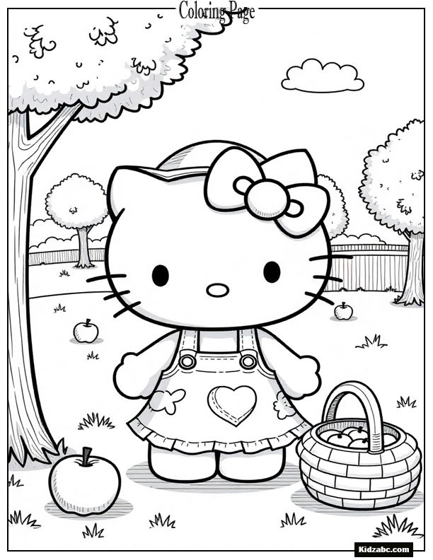 Hello Kitty Coloring Pages