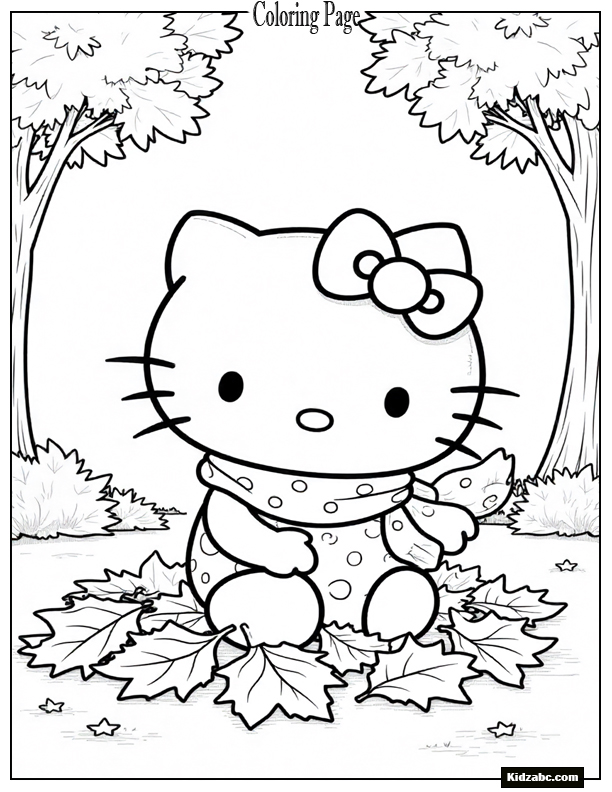 Hello Kitty Coloring Pages