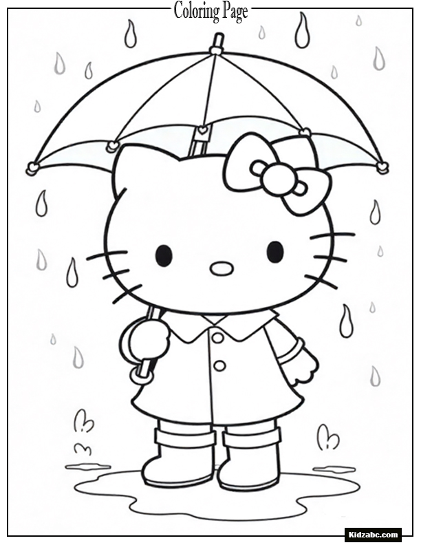 Hello Kitty Coloring Pages