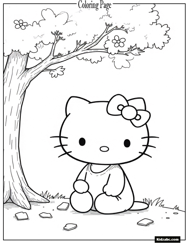 Hello Kitty Coloring Pages