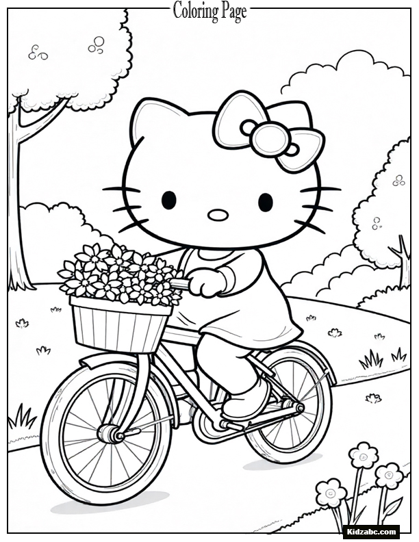 Hello Kitty Coloring Pages