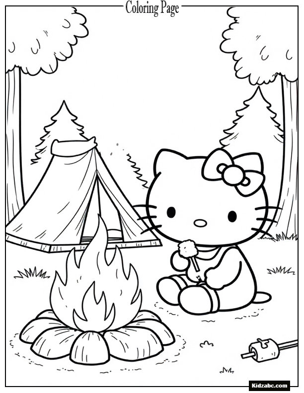 Hello Kitty Coloring Pages