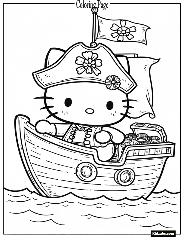 Hello Kitty Coloring Pages