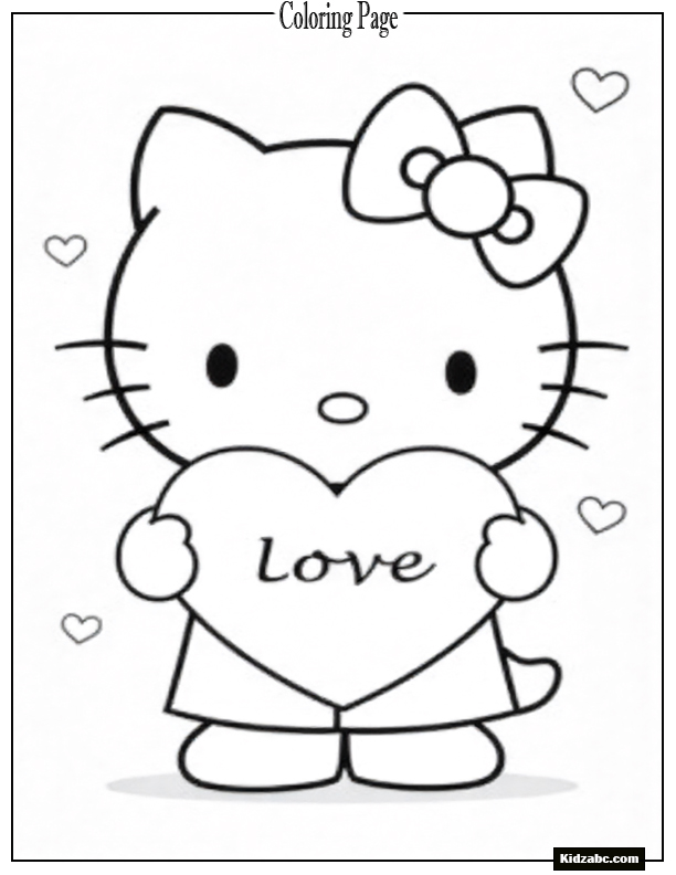 Hello Kitty Coloring Pages