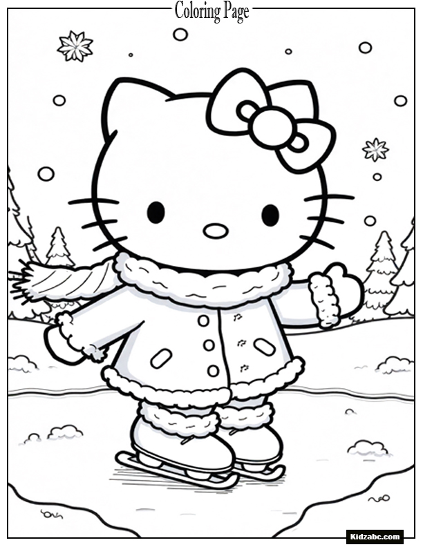 Hello Kitty Coloring Pages