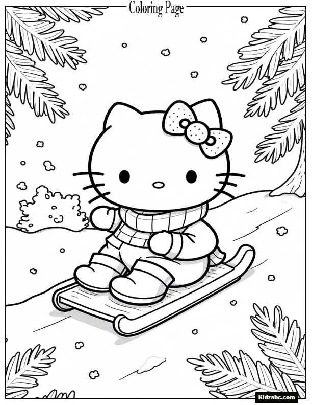 Hello Kitty Coloring Pages
