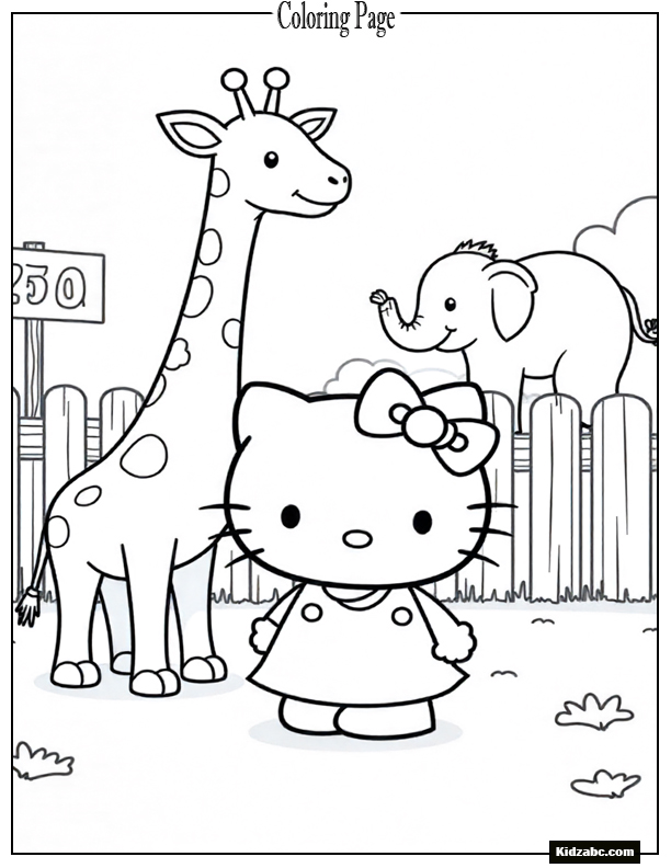 Hello Kitty Coloring Pages