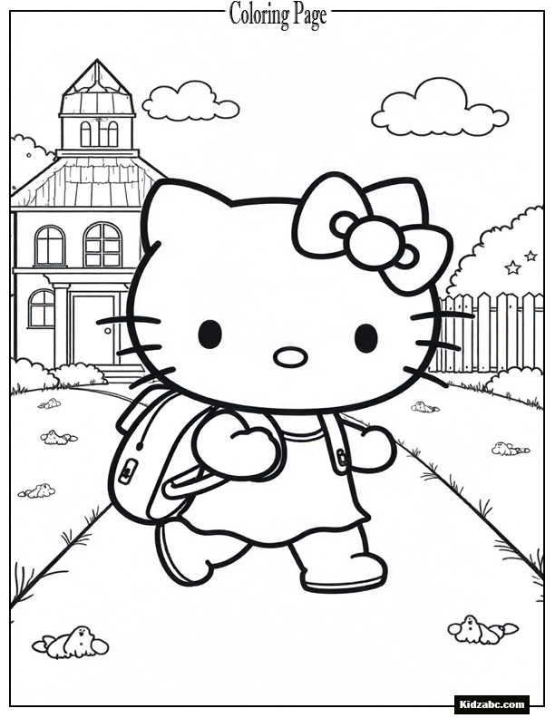 Hello Kitty Coloring Pages