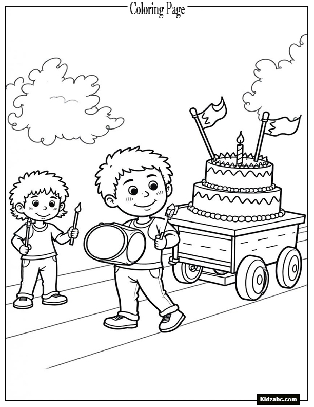 Birthday Coloring Pages