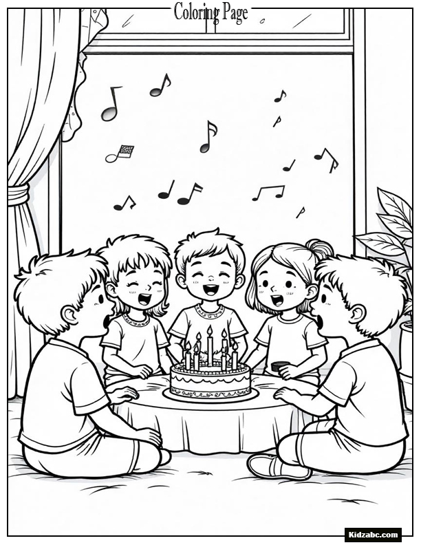 Birthday Coloring Pages
