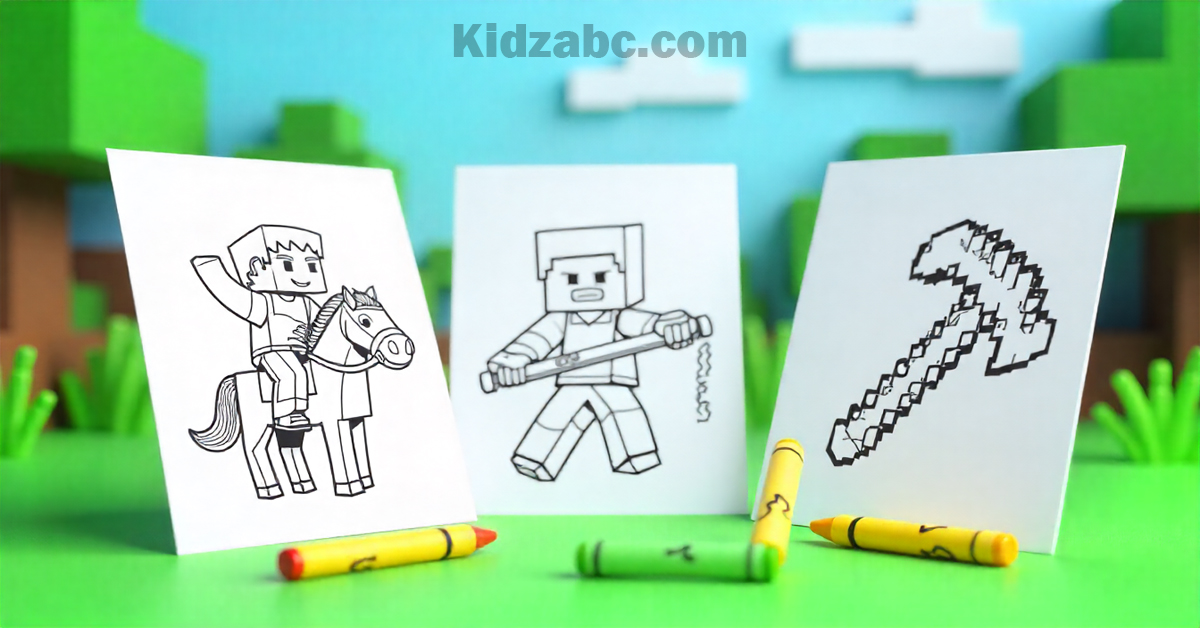 Minecraft Coloring Pages