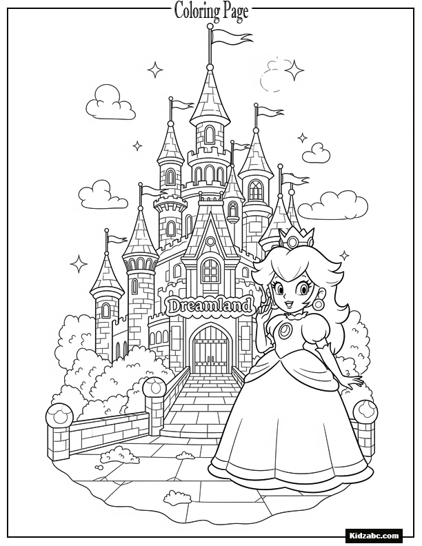 Princess Peach in dreamland castle