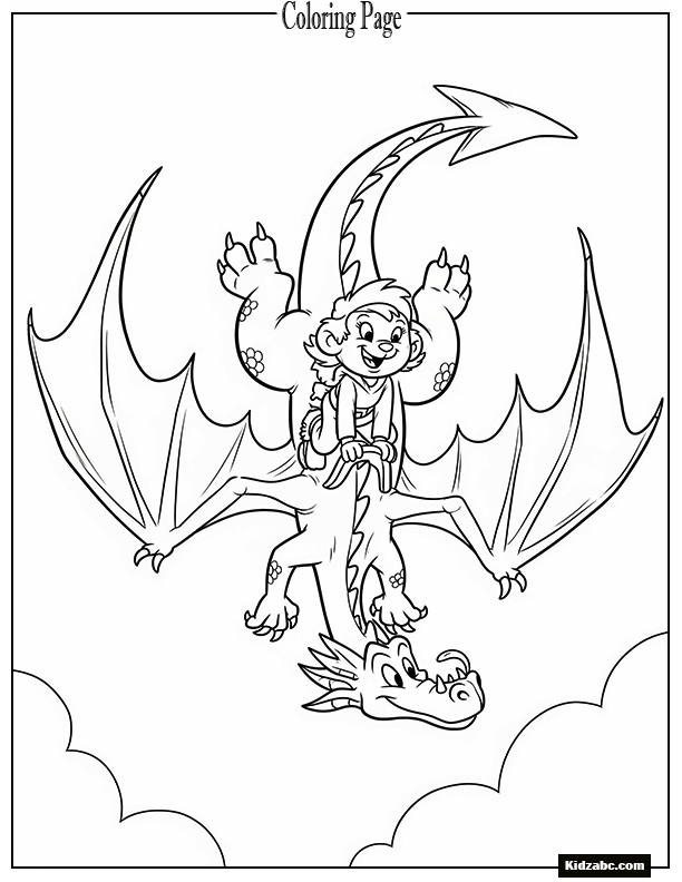 Ruffnut and her dragon flying upside down for fun