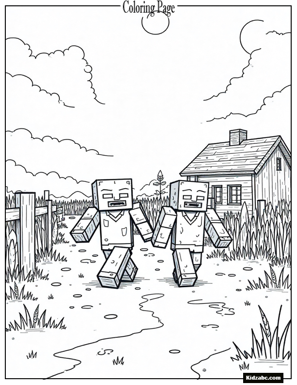 Minecraft Coloring Pages