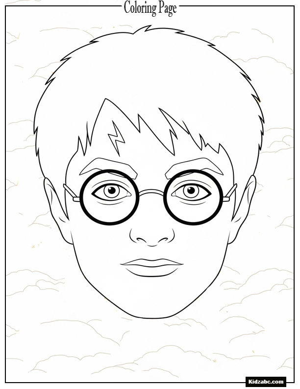 A simple, clean portrait of Harry's face