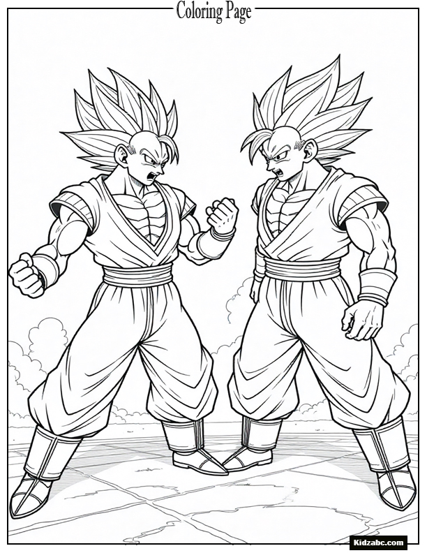 Dragon Ball Z Goku Coloring Pages 