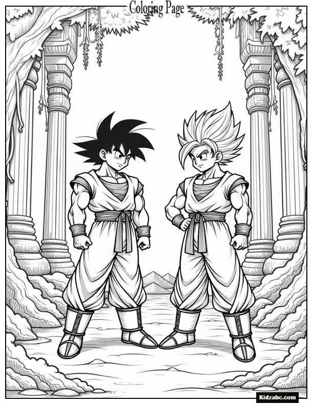 Dragon Ball Z Goku Coloring Pages 