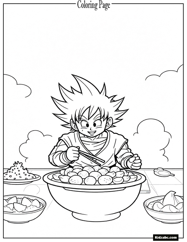 Dragon Ball Z Goku Coloring Pages 