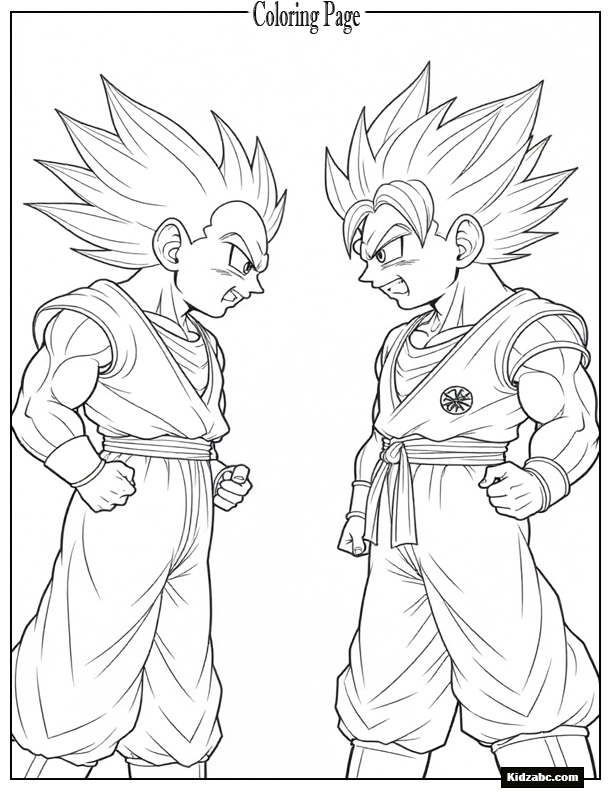Dragon Ball Z Goku Coloring Pages 