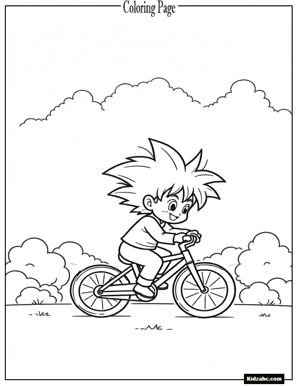 Dragon Ball Z Goku Coloring Pages 