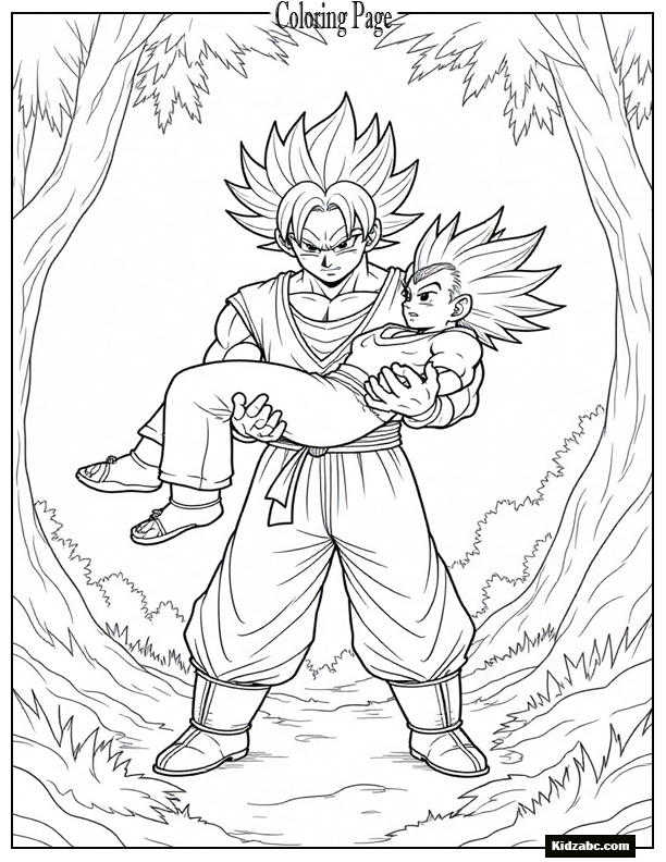 Dragon Ball Z Goku Coloring Pages 