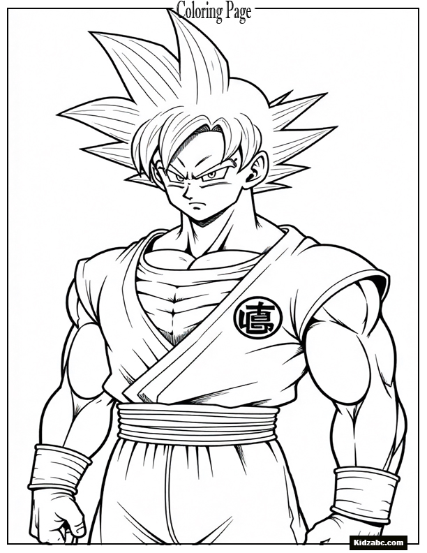 Dragon Ball Z Goku Coloring Pages 