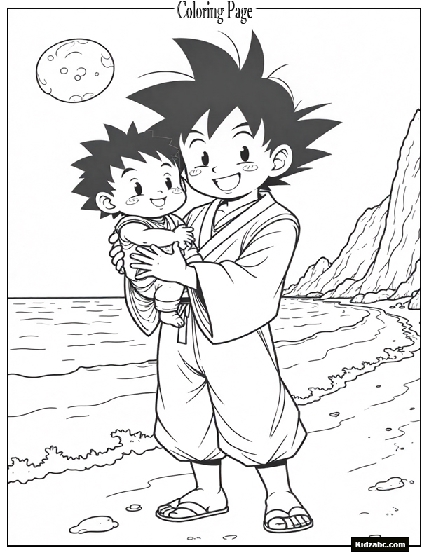 Dragon Ball Z Goku Coloring Pages 