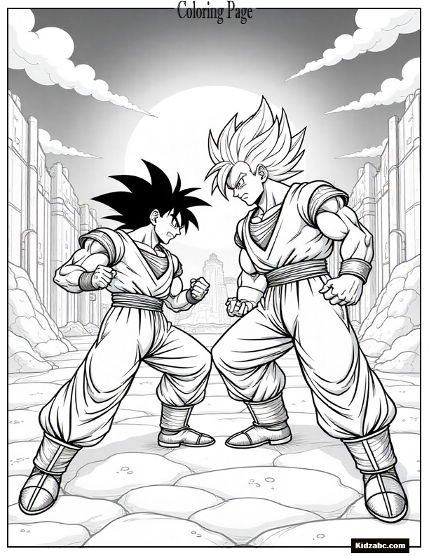 Dragon Ball Z Goku Coloring Pages 