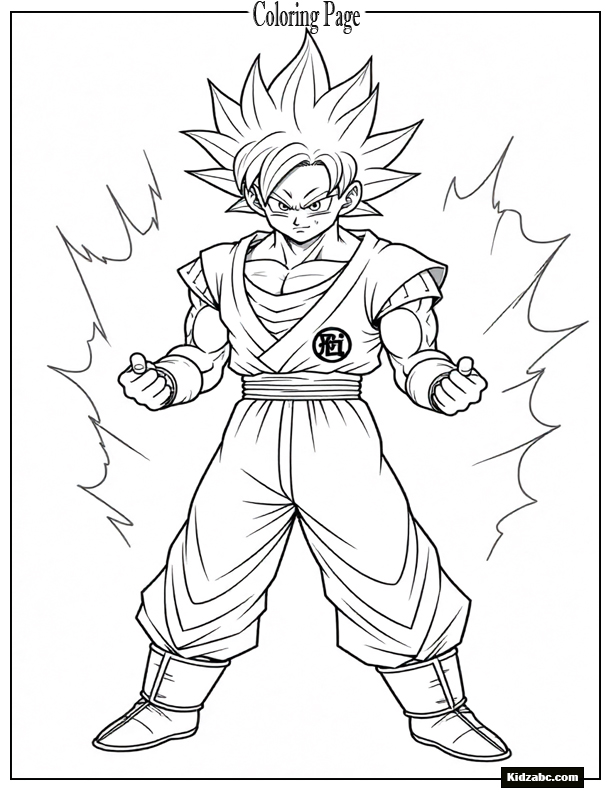 Dragon Ball Z Goku Coloring Pages 