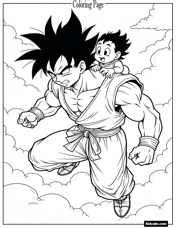 Dragon Ball Z Goku Coloring Pages 