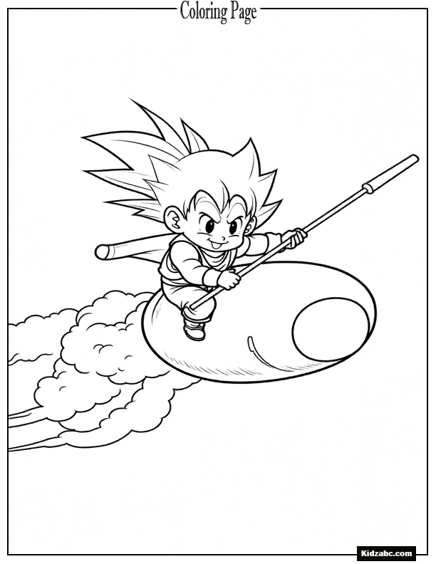 Dragon Ball Z Goku Coloring Pages 