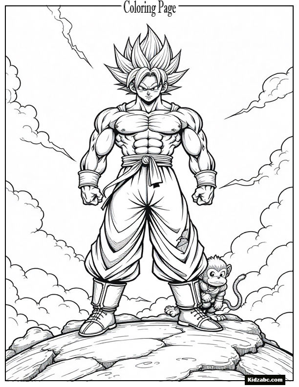 Dragon Ball Z Goku Coloring Pages 