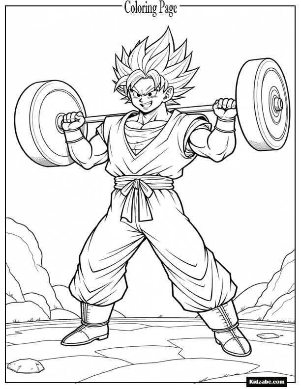 Dragon Ball Z Goku Coloring Pages 