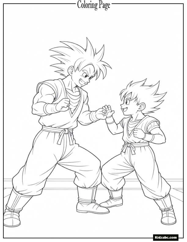Dragon Ball Z Goku Coloring Pages 