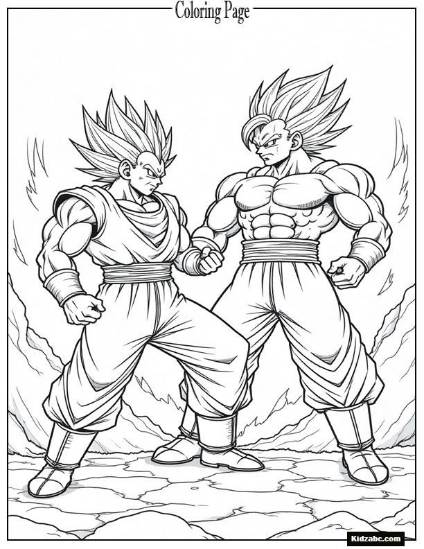 Dragon Ball Z Goku Coloring Pages 