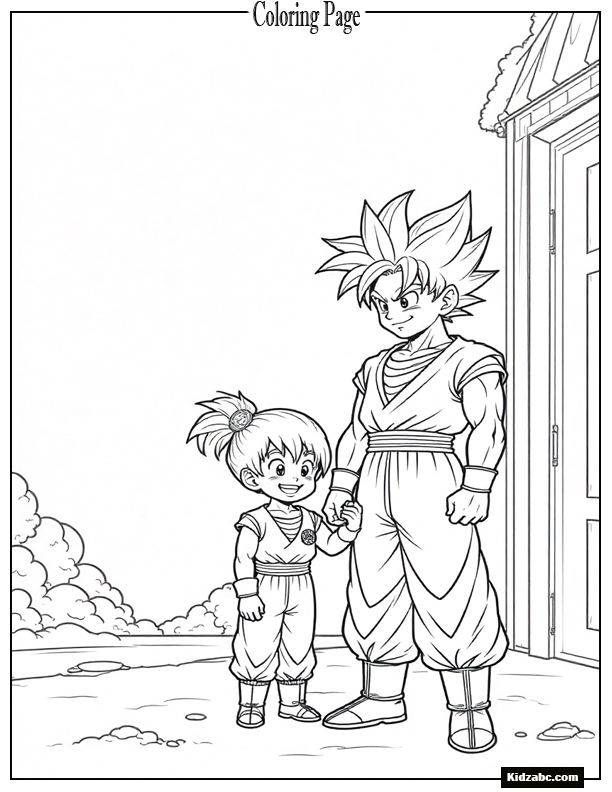 Dragon Ball Z Goku Coloring Pages 