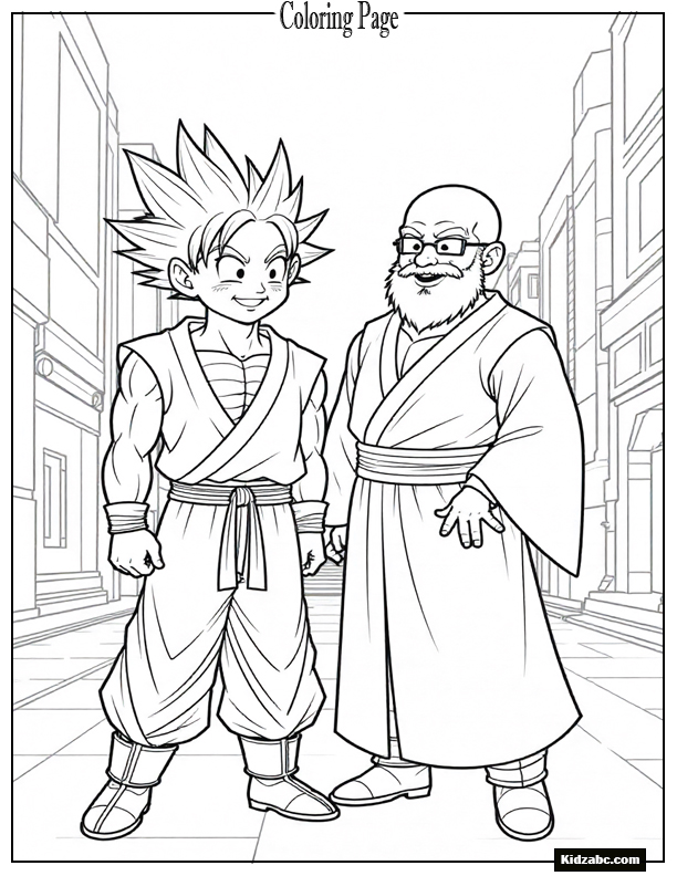 Dragon Ball Z Goku Coloring Pages 
