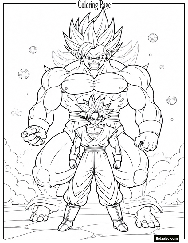 Dragon Ball Z Goku Coloring Pages 