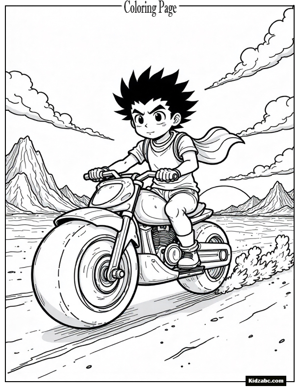 Dragon Ball Z Goku Coloring Pages 