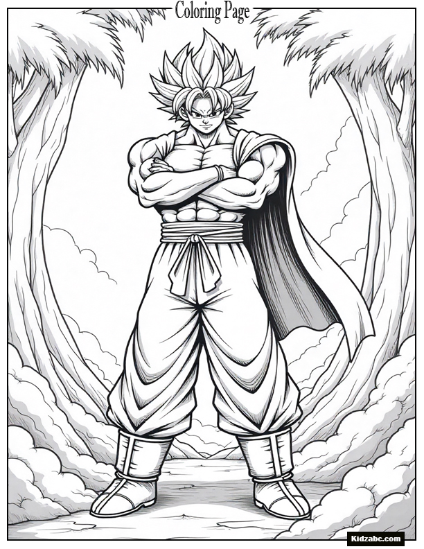 Dragon Ball Z Goku Coloring Pages 